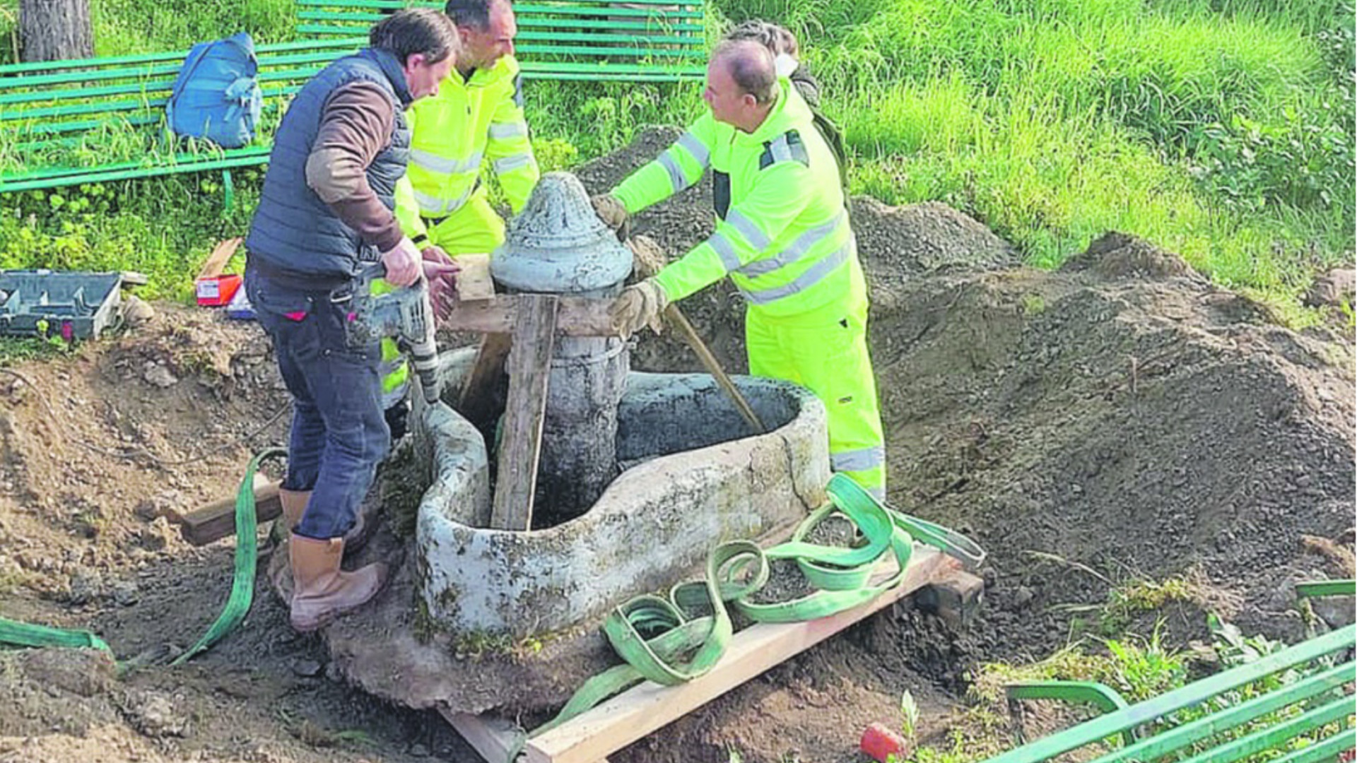 La fontanella dei miracoli trasloca: «Rinasce un simbolo di Roveleto»