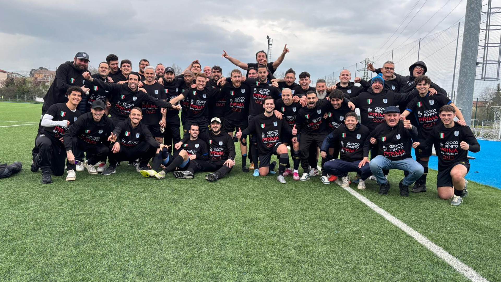 I festeggiamenti dei Samurai, campioni di Seconda