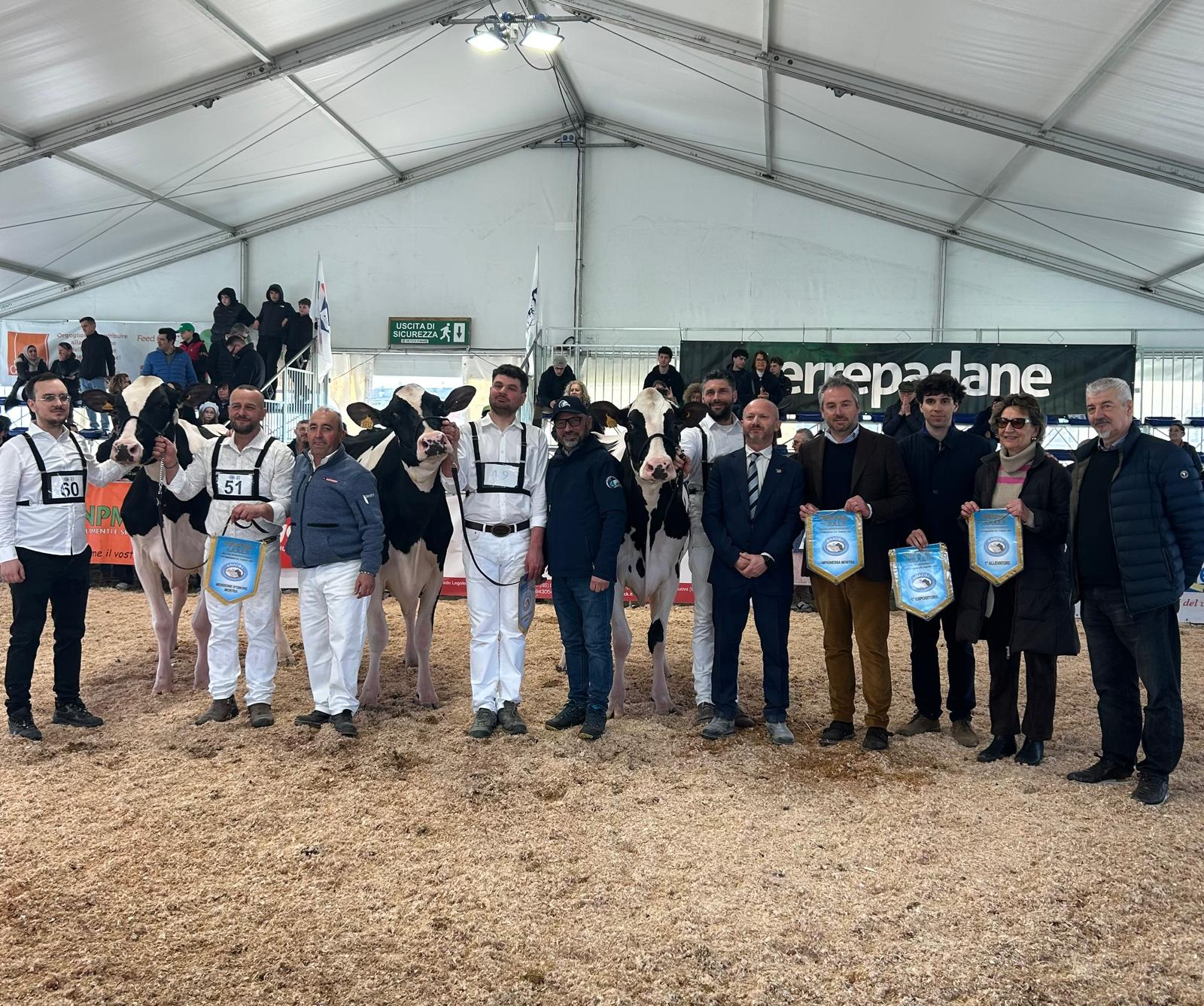 I premiati alla mostra interprovinciale dei bovini