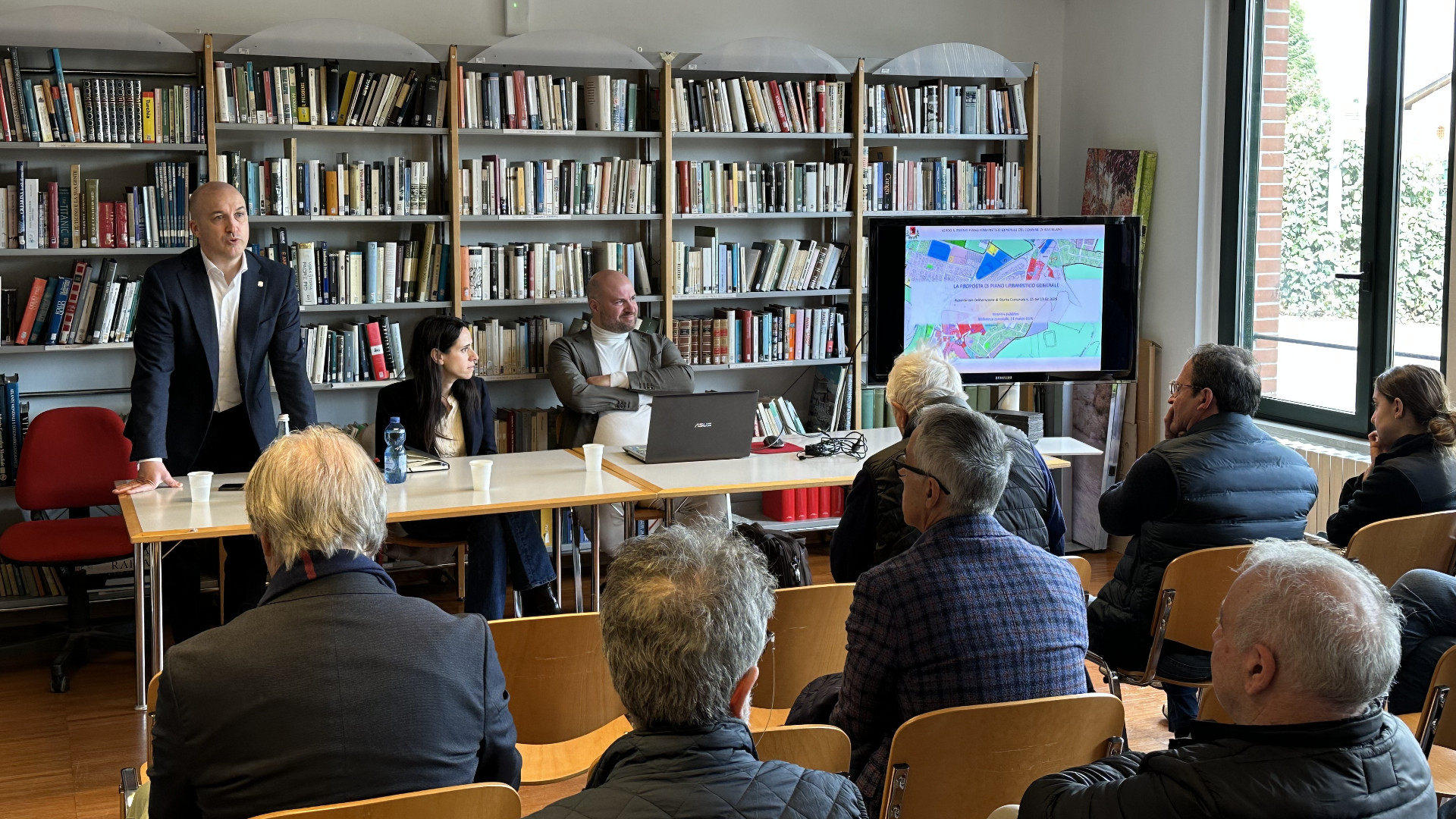 Sala, Scherma e Massari alla presentazione del Pug - foto Brusamonti