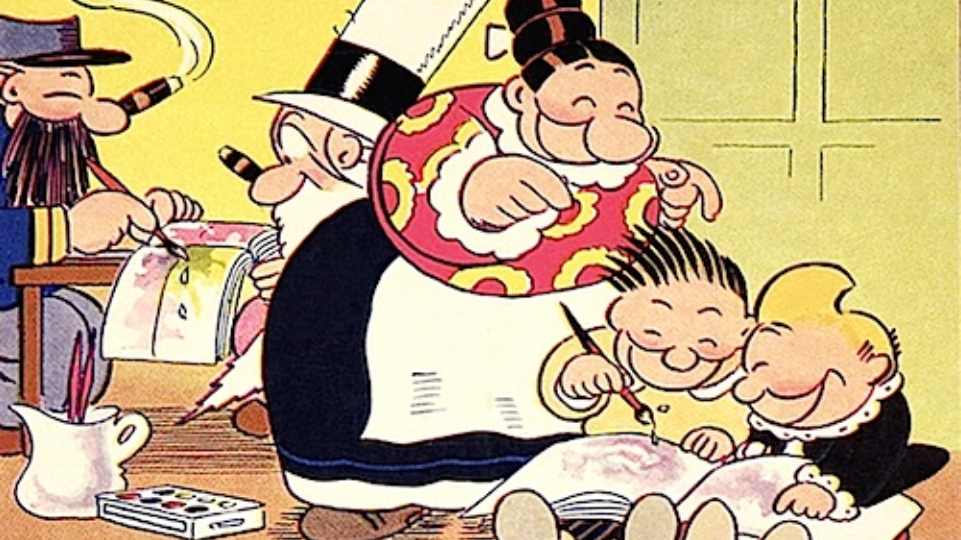 Bibì. Bibò, mamma Tordella, Capitan Cocoricò e l'ispettore di Rudolph Dirks, dal 1897 la serie più longeva della storia del fumetto