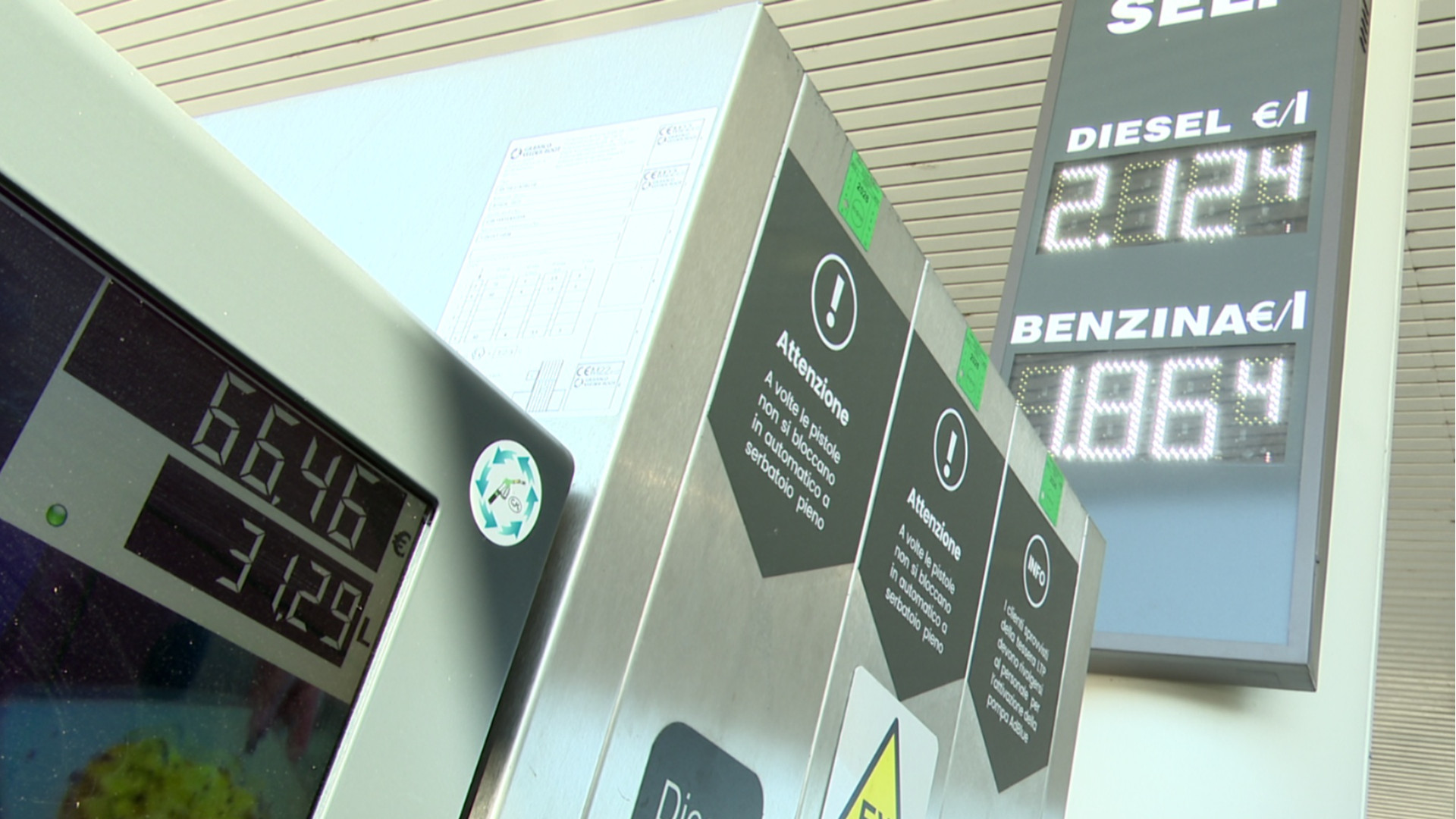 I prezzi di gasolio e benzina