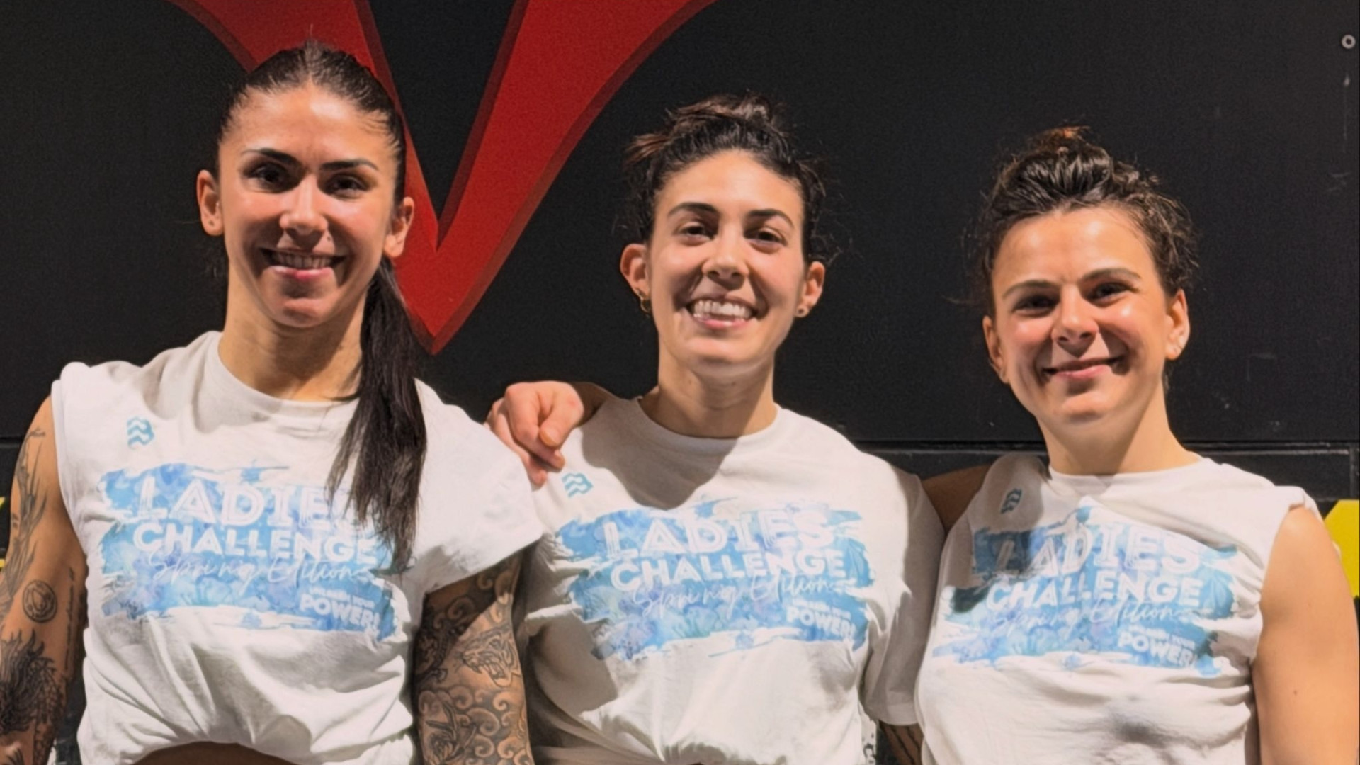 Da sinistra: Donati, Gandolfi e Buschi sul podio della Ladies Challenge
