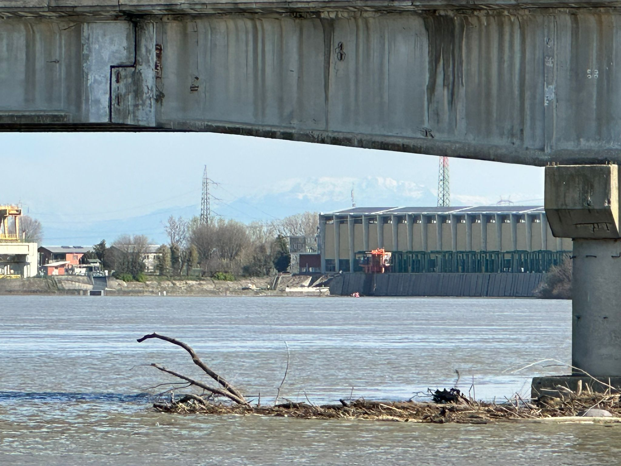 La zona del ritrovamento a Isola Serafini