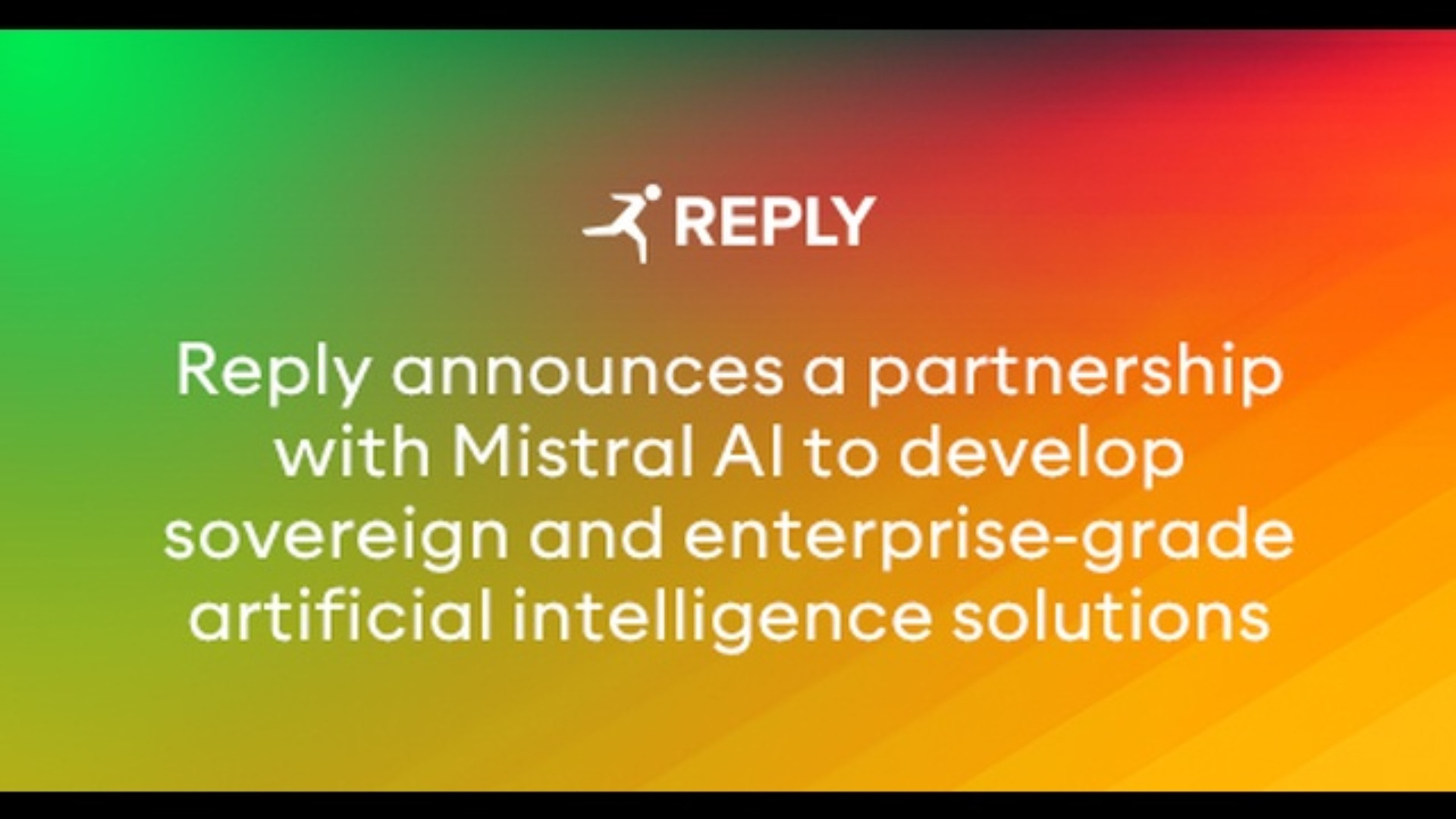 Reply in partnership con Mistral AI per lo sviluppo di soluzioni di IA sovrana
