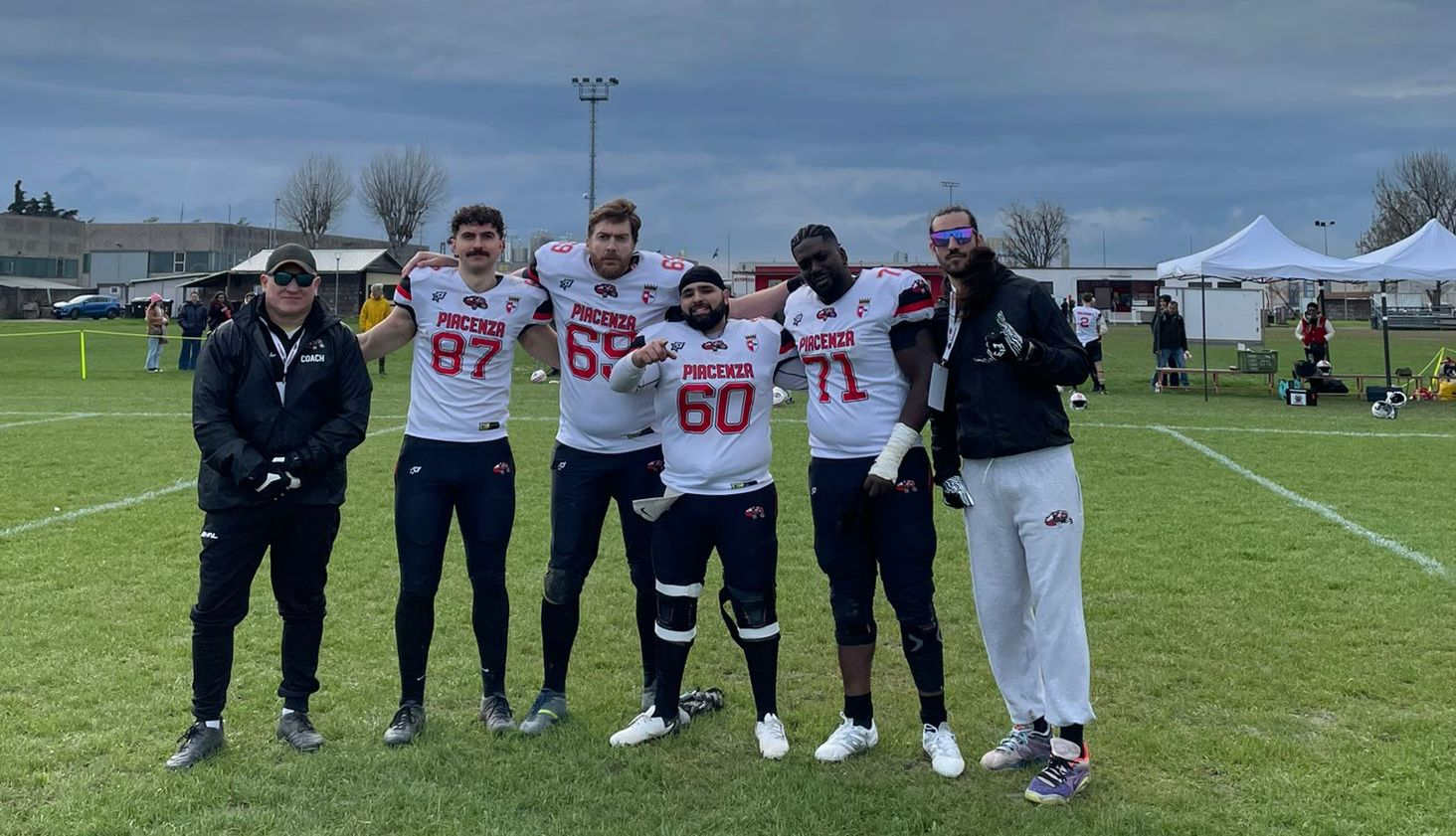 Da sinistra: Luigi De Pasquale, Kimi Morandi, Michael Fridschall, Zaccaria Masrour, Bryan Enchill e Alessio Gorlani