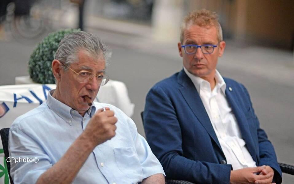 Umberto Bossi e Massimo Polledri