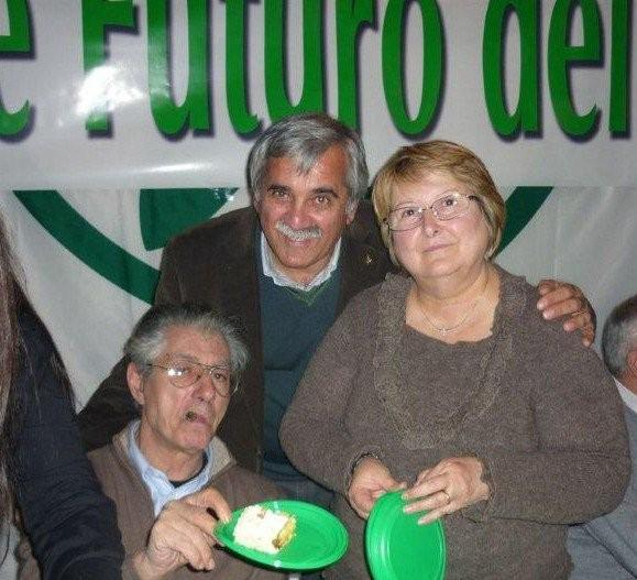 Umberto Bossi con Pietro Pisani