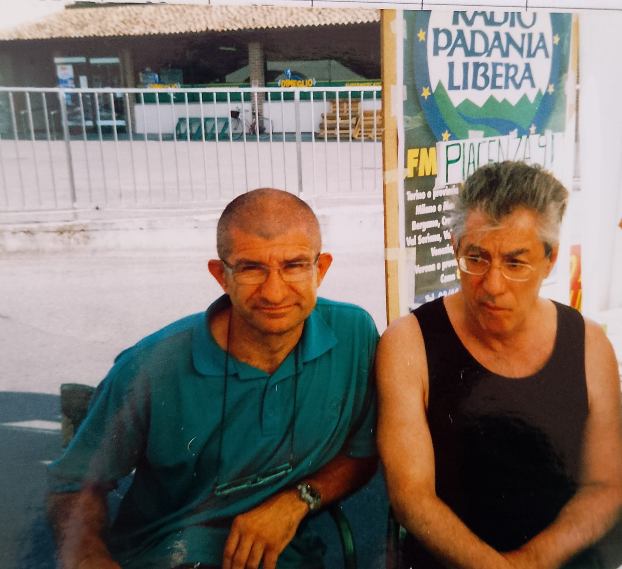 Claudio Faccini e Umberto Bossi