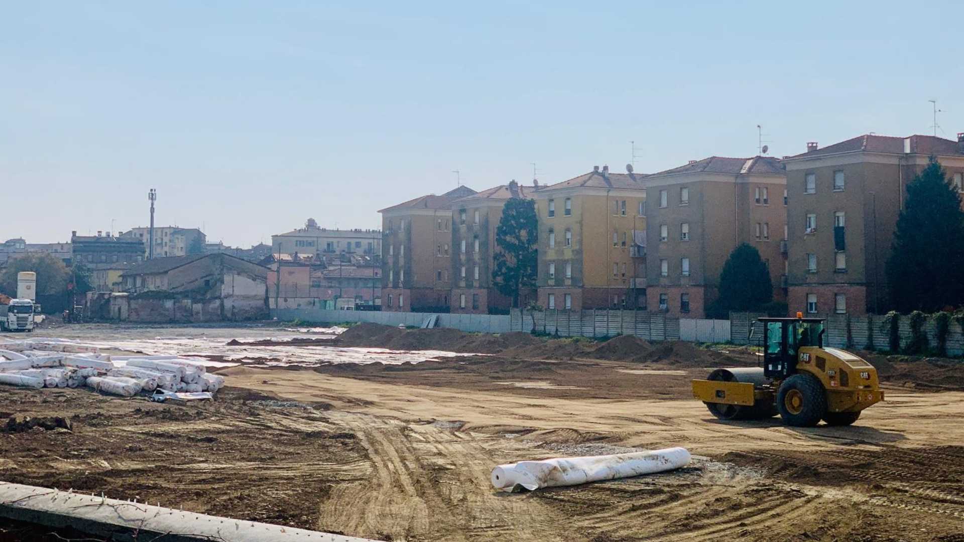 L'area Ex Acna in fase di recupero