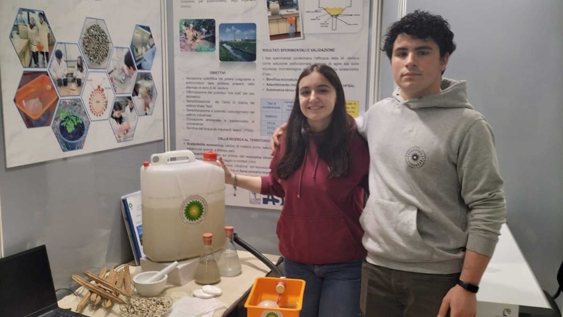 Isabella Reboli e Paolo Chiusa, dell’Istituto Agrario “G. Raineri”