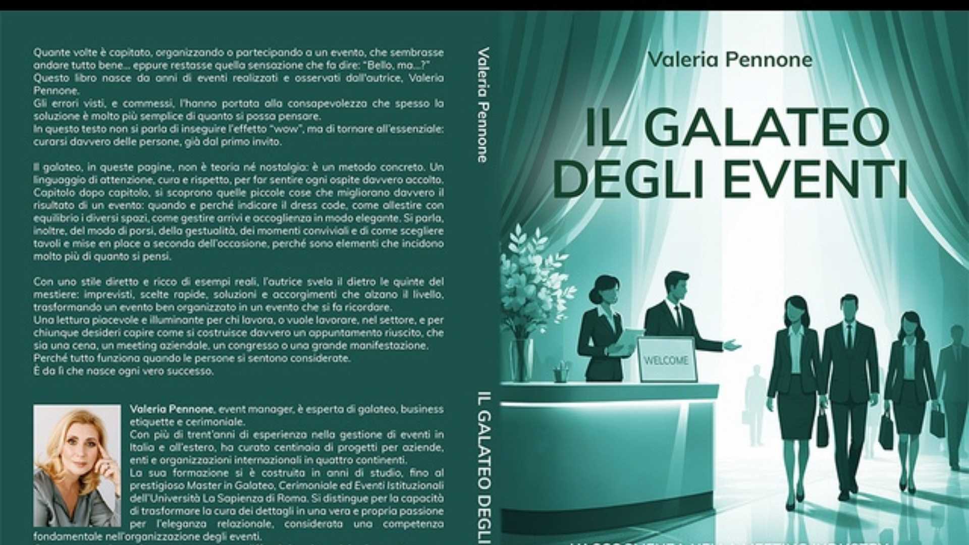 Valeria Pennone firma il Bestseller “Il Galateo Degli Eventi”