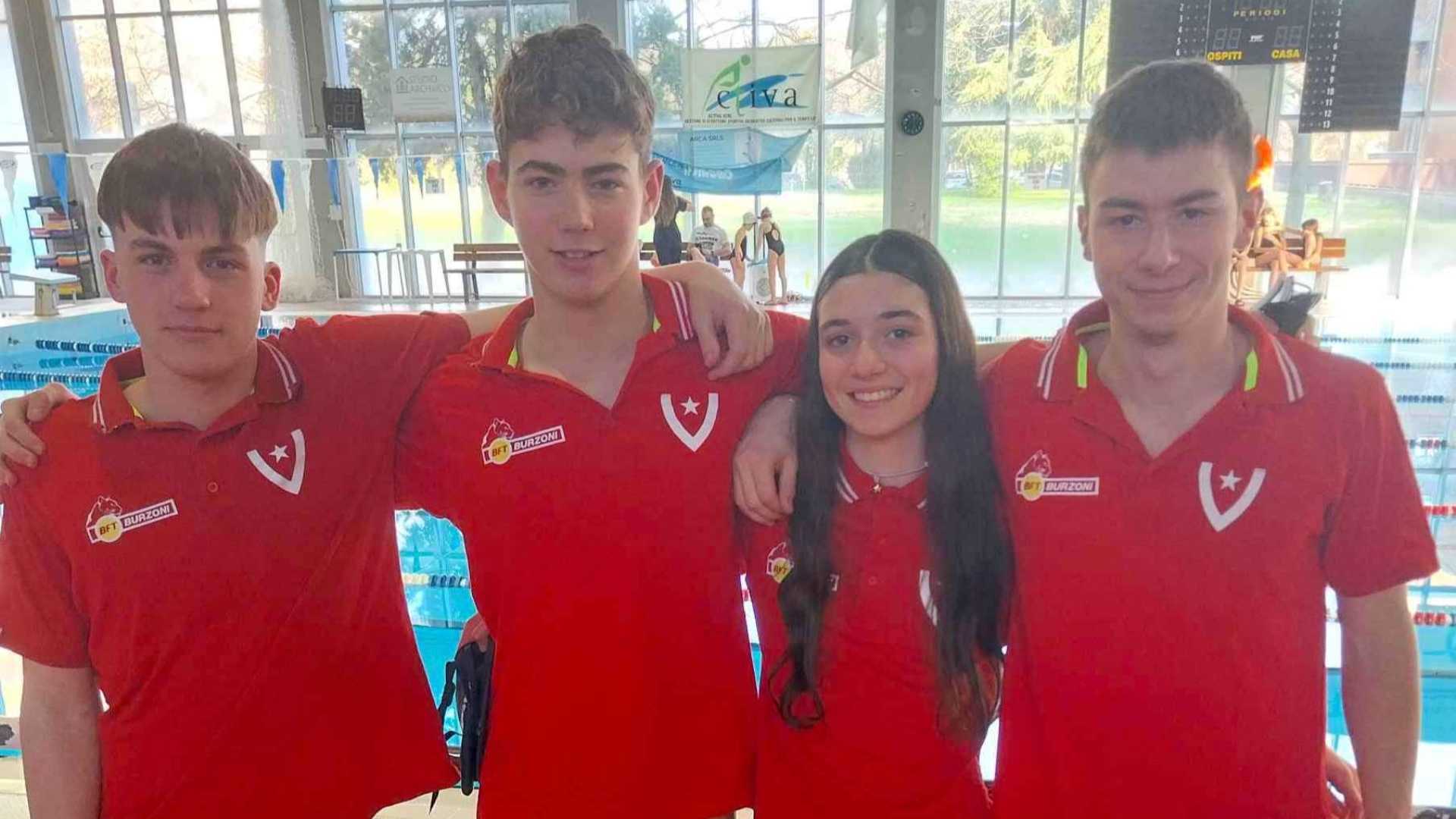 Da sinistra, Cornelli, Pilla, Lombardi e Barbazza