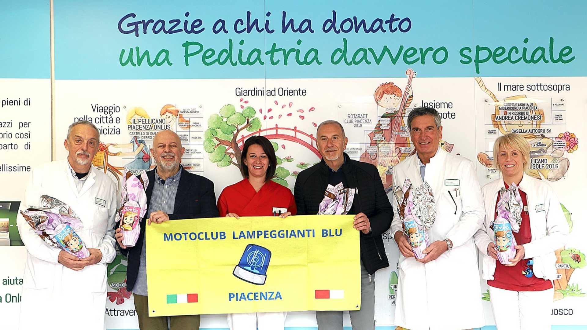 "Motoclub lampeggianti blu" in pediatria