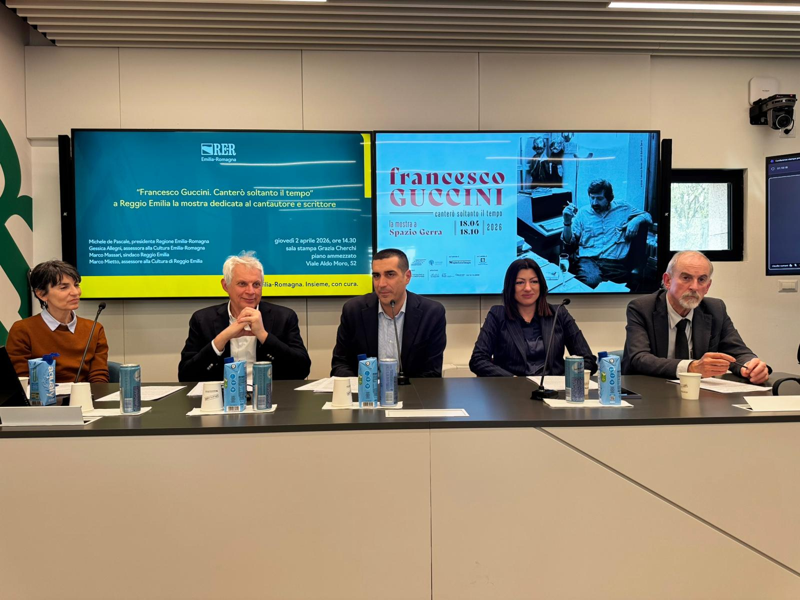 Un momento della presentazione della mostra nei giorni scorsi in Regione, a Bologna