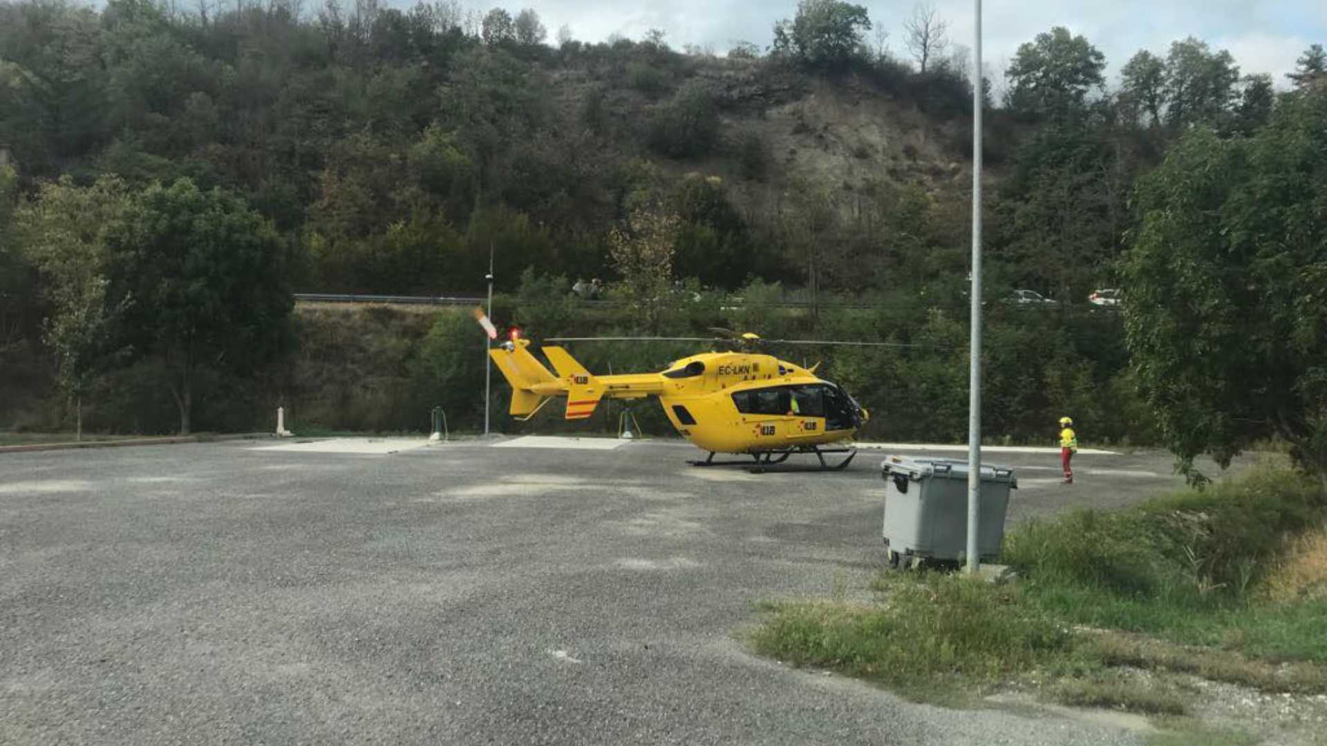 La piazzola per l'elisoccorso di Marsaglia