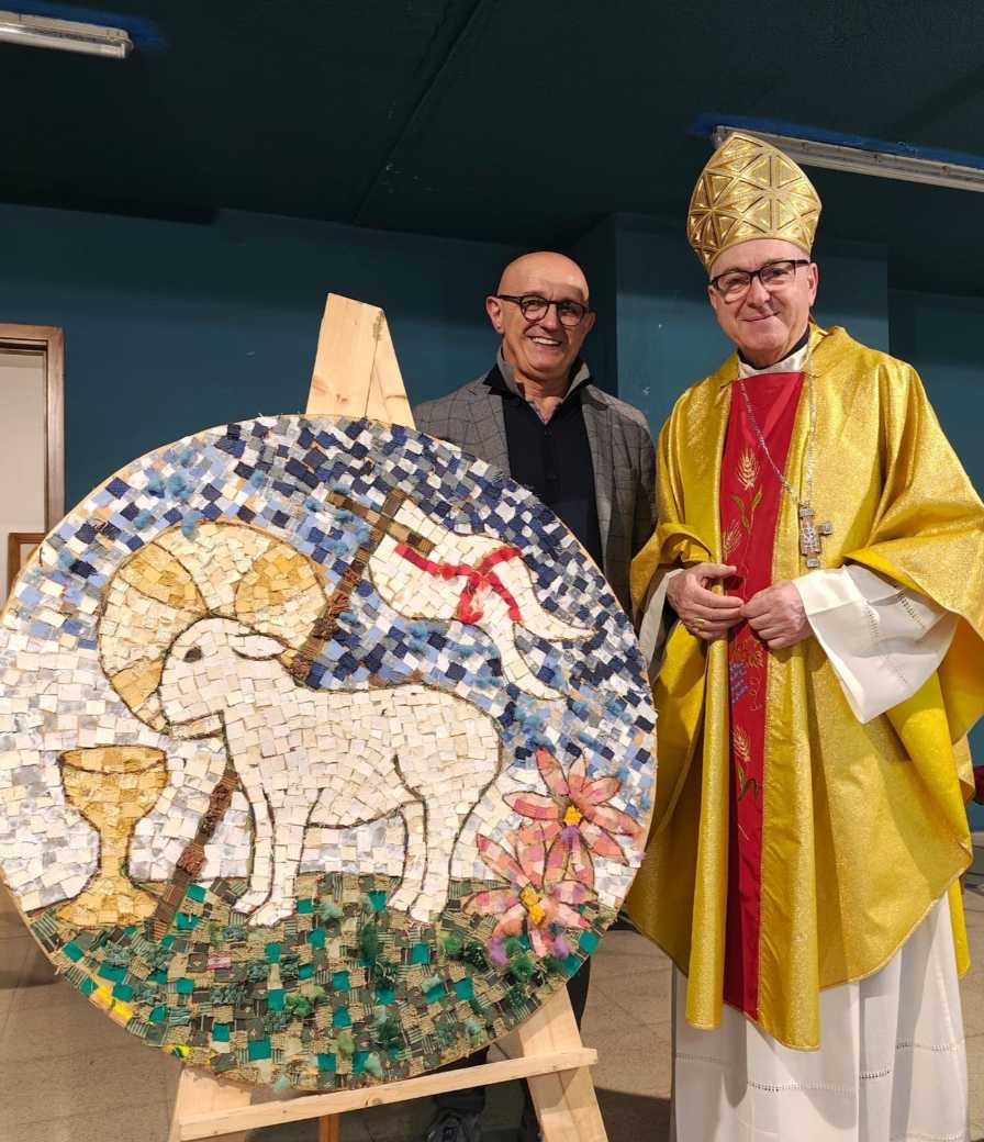 Il mosaico della rinascita, dono di Assofa ai detenuti delle Novate