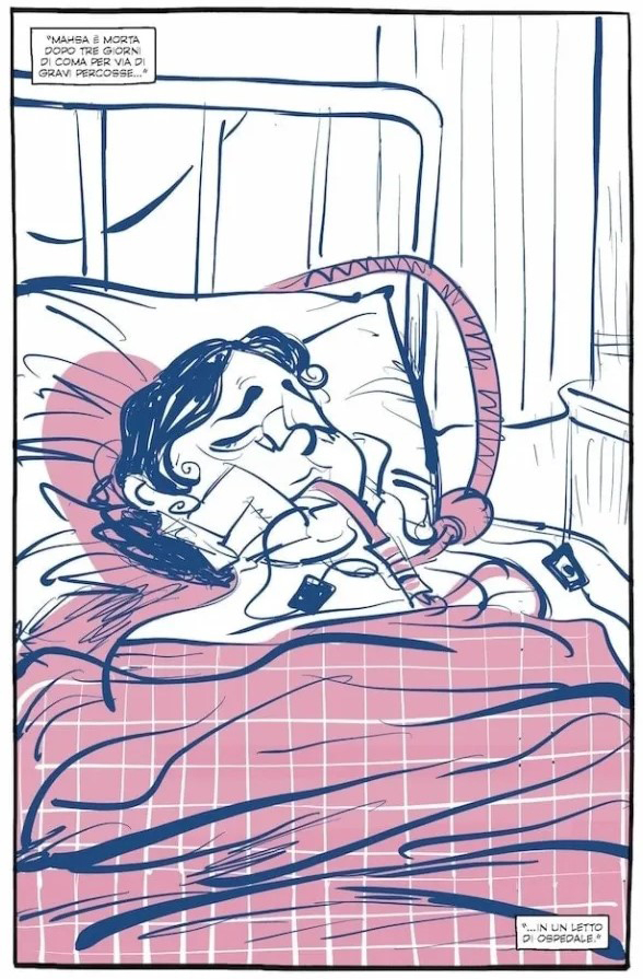 Mahsa Amini morente apre il romanzo a fumetti "La mia seconda generazione"