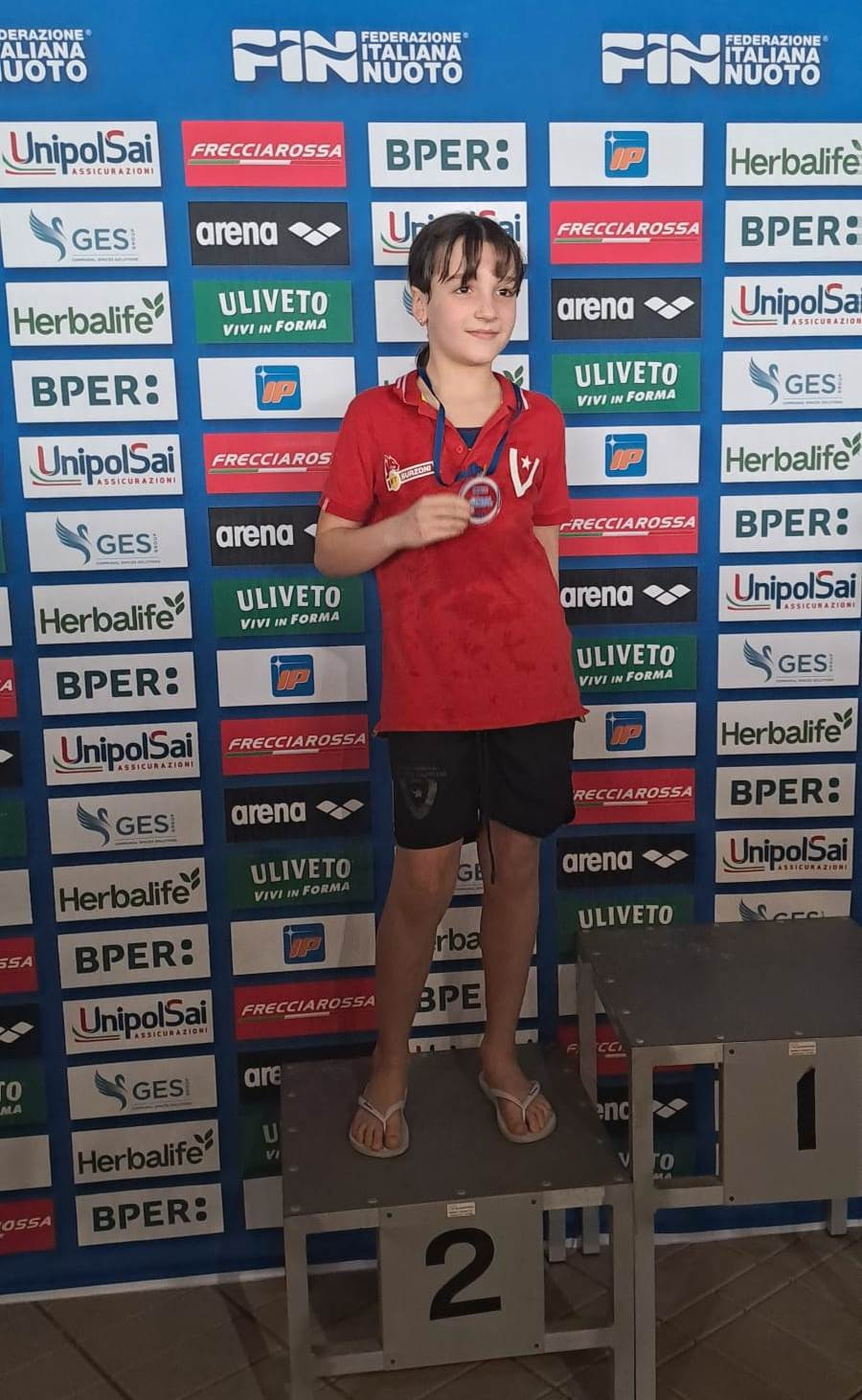 Greta Labati con la medaglia d'argento