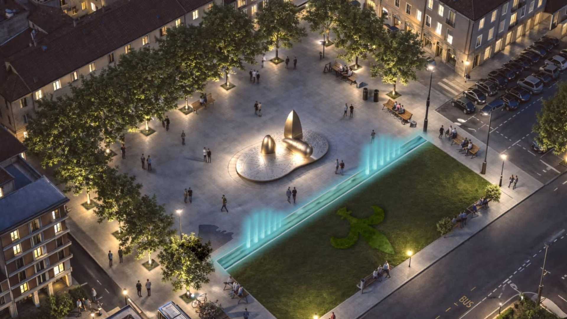 Alberi, aiuole, e un grande Fegato etrusco: la proposta per piazza Cittadella