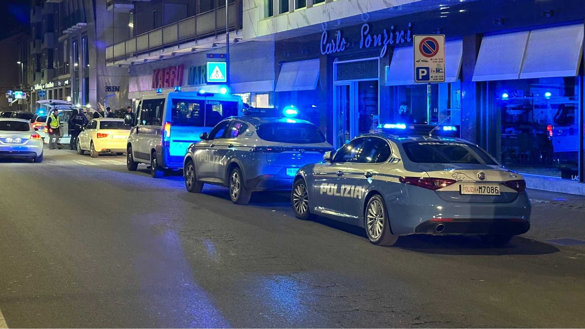 Alcuni recenti controlli in via Genova - © Libertà