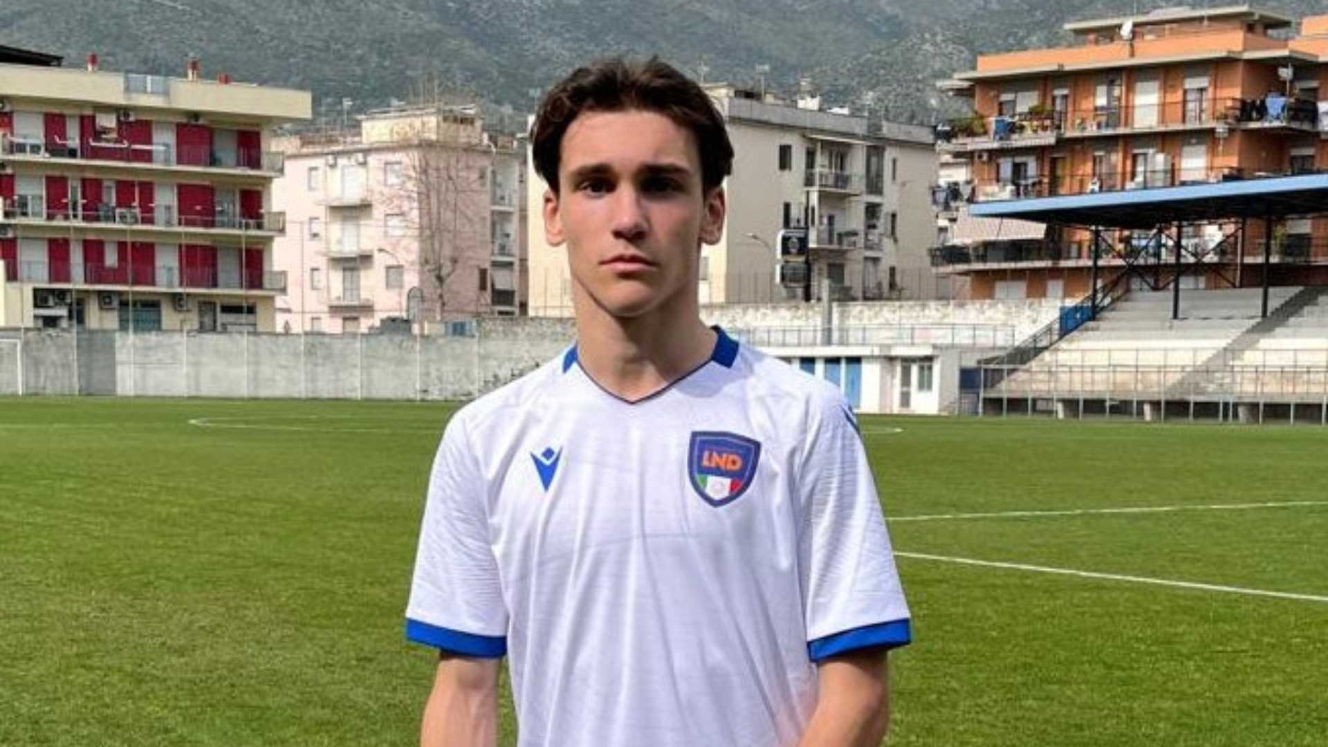 Federico Gazzola in maglia azzurra