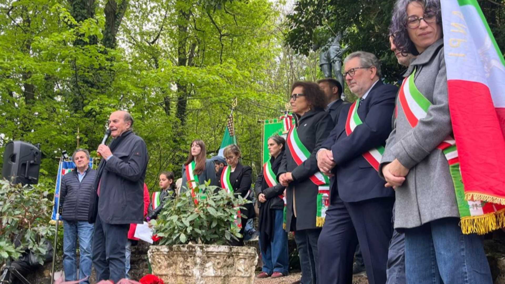 L'orazione di Pier Luigi Bersani a Monticello - © Libertà/Betty Paraboschi