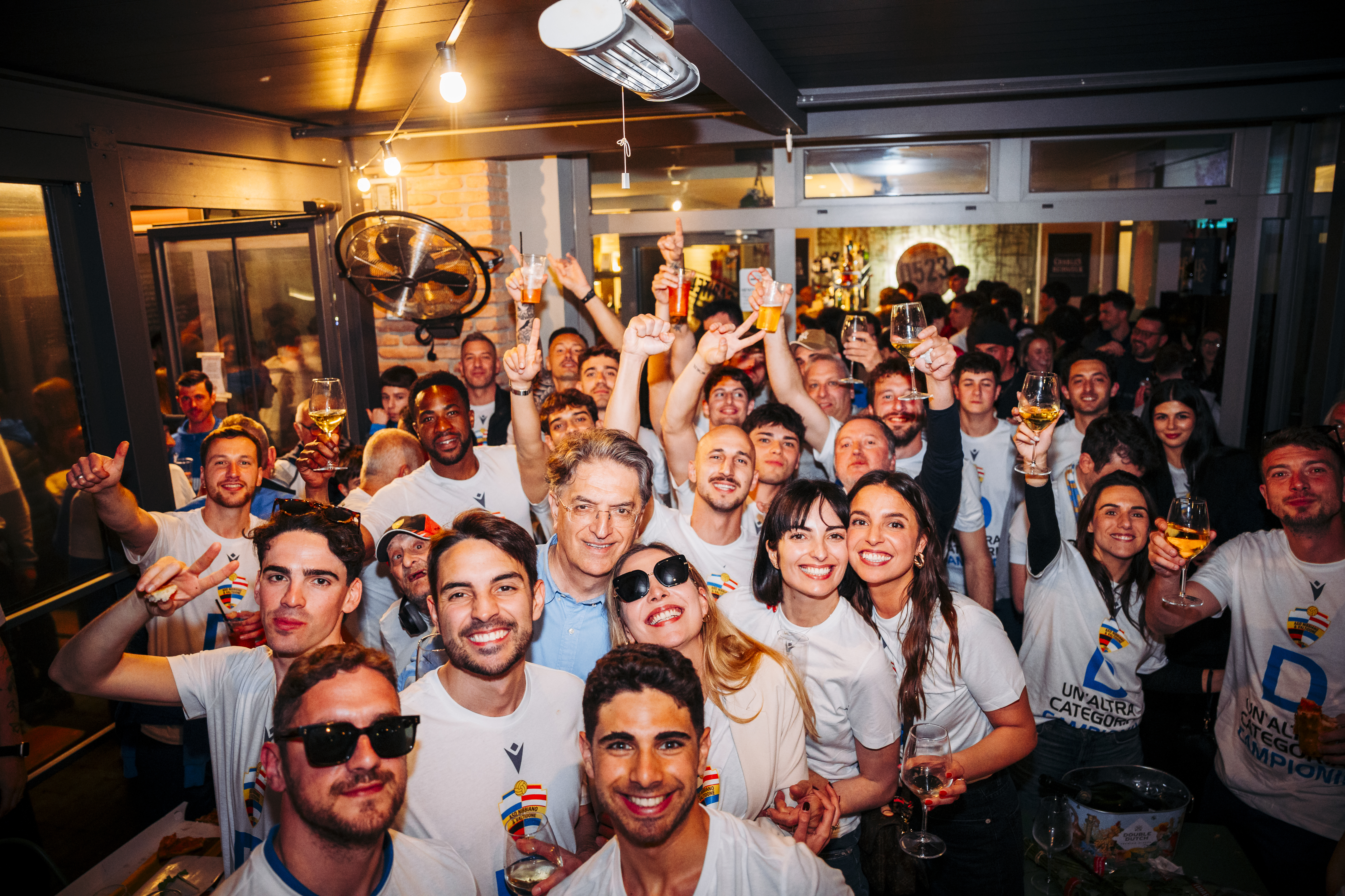 Un momento della grande festa di domenica sera del Nibbiano&amp;Valtidone