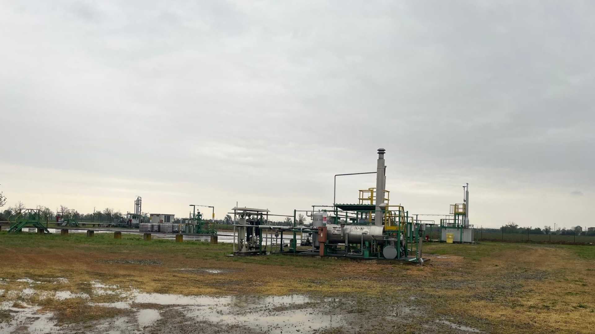 Nel paese di Quarto, nella zona di pertinenza del Comune di Podenzano, è in funzione il pozzo Quarto 1 da cui si estrae gas naturale- © Libertà/Nadia Plucani