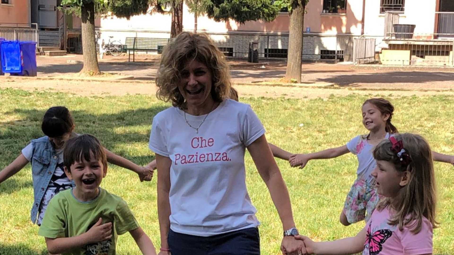 Un ricordo di Tiziana Carrara insieme ai suoi amati alunni