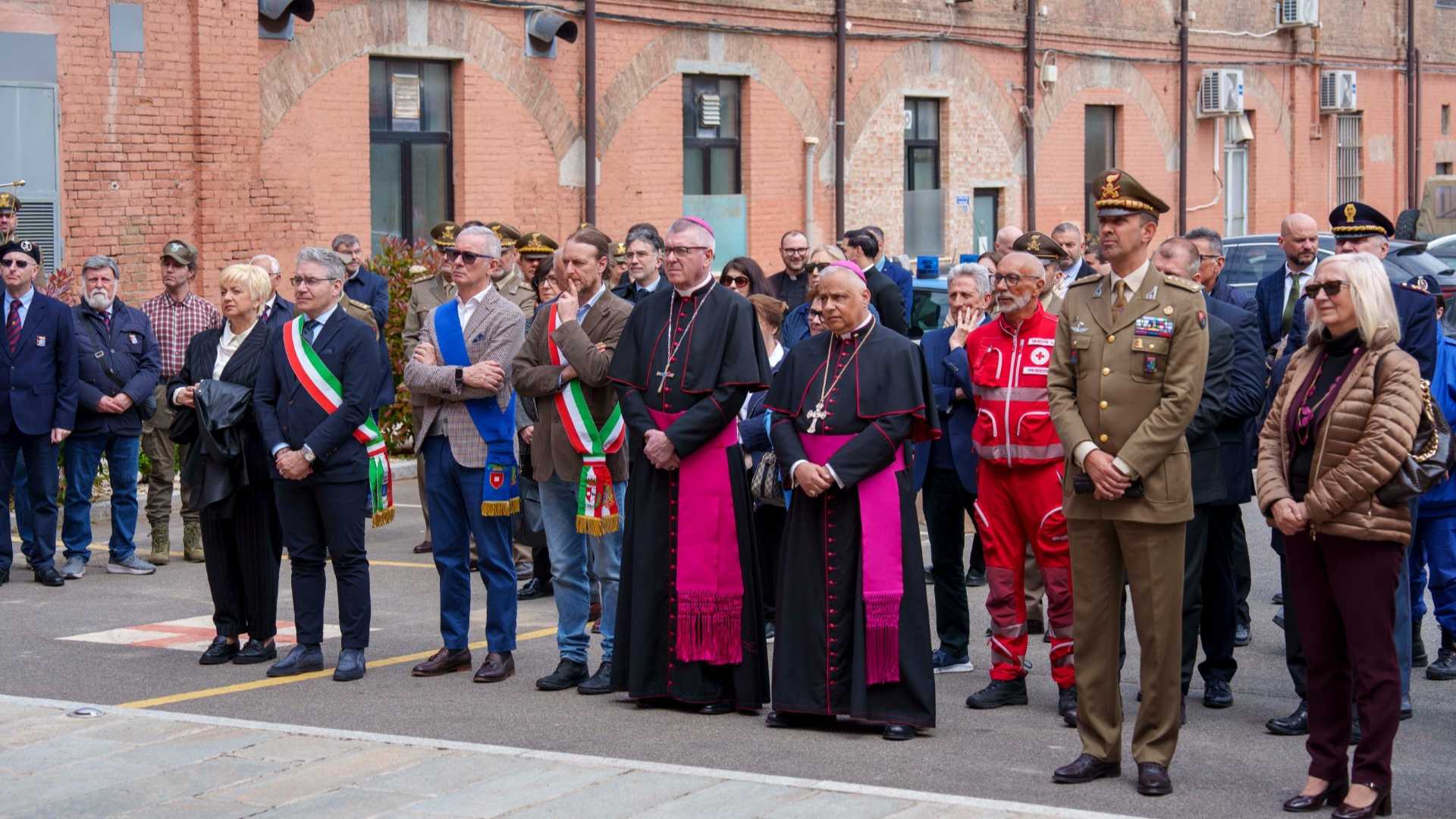 Caserma Nicolai, 3 cortili dedicati a Santa Barbara e agli eroi Briscese e Rebora