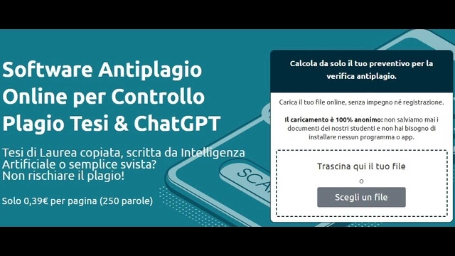 Intelligenza Artificiale e tesi di laurea: il rischio plagio si evita con la tecnologia