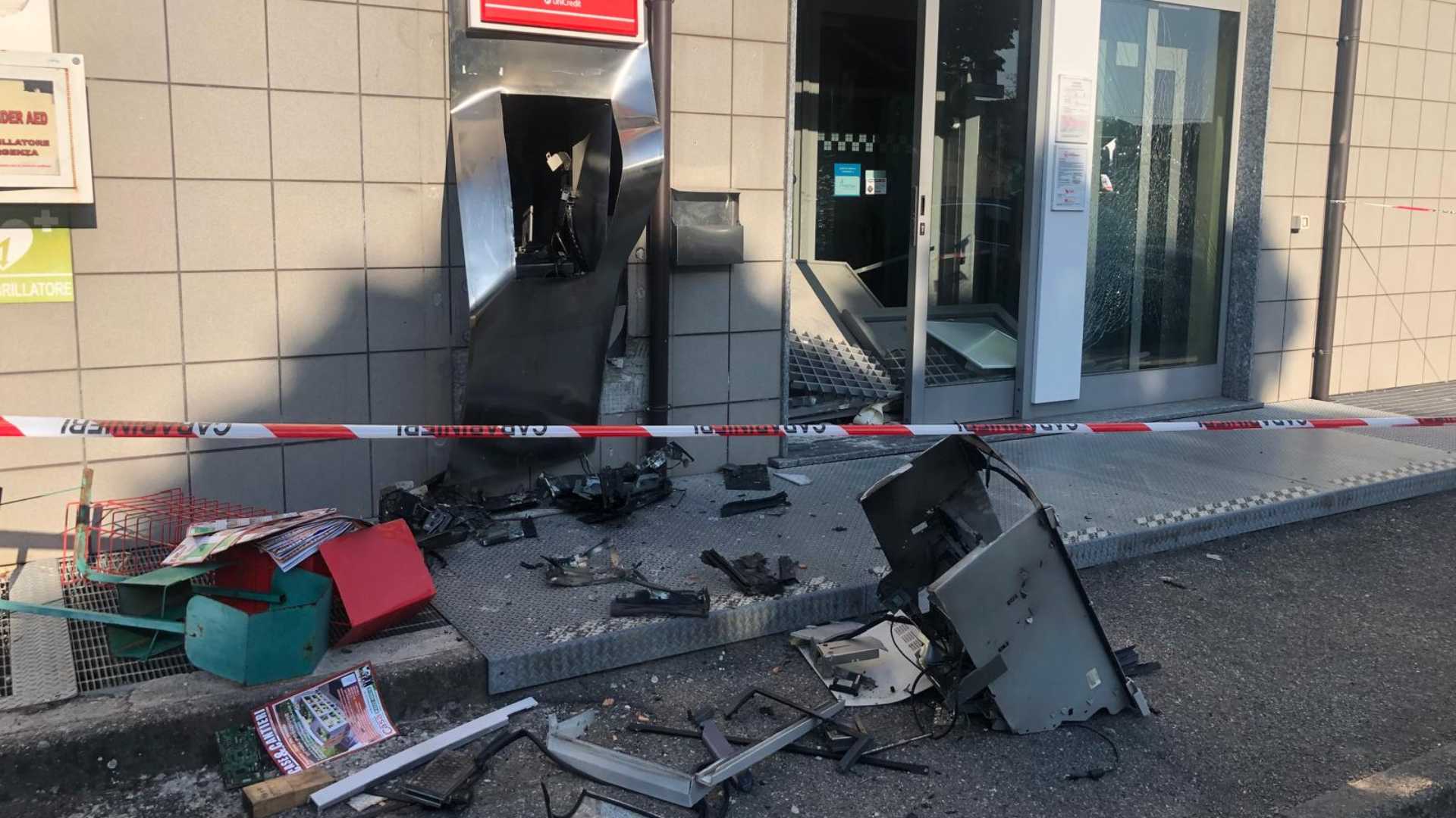 Boato nella notte, bancomat fatto esplodere a San Nicolò