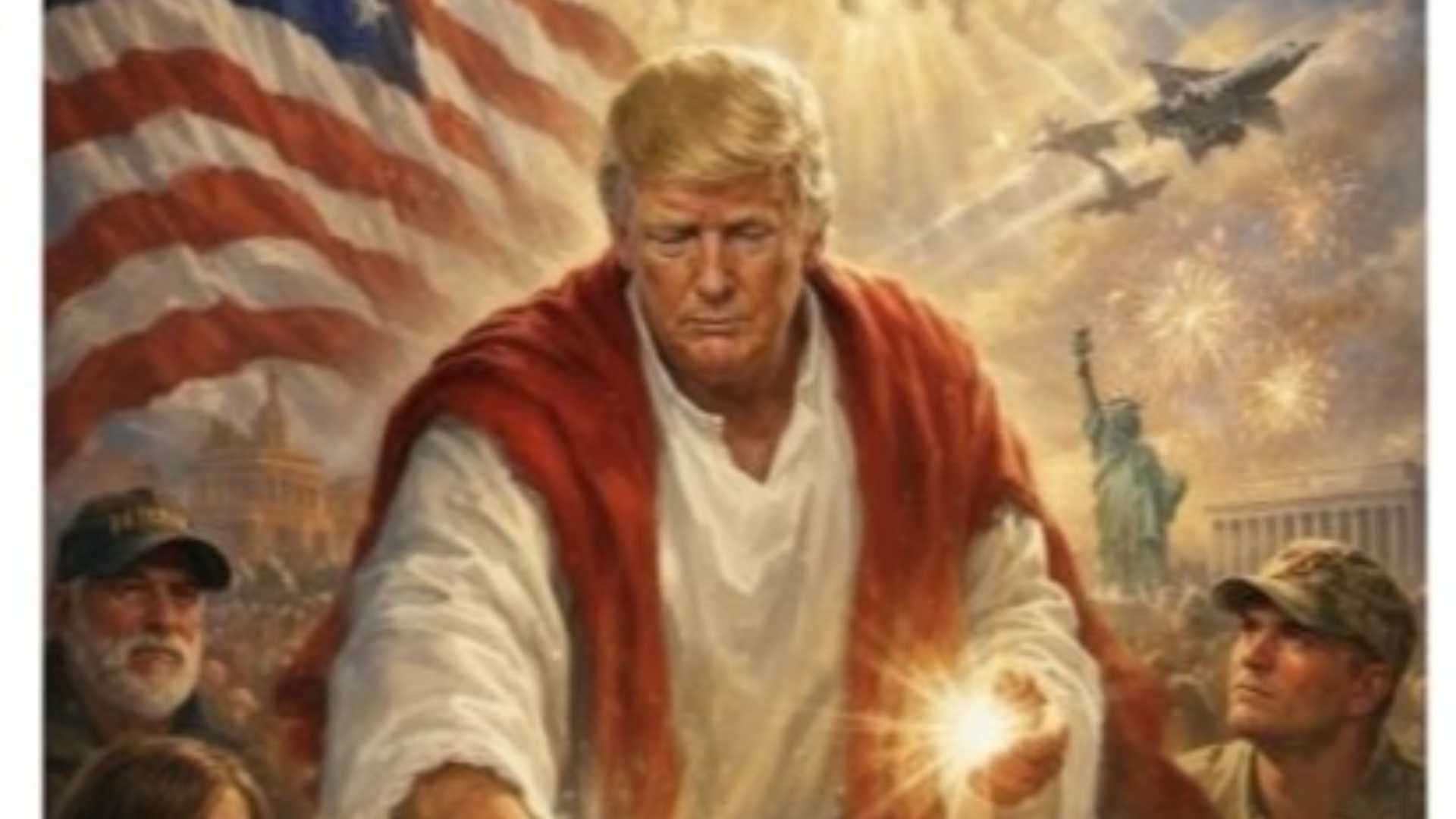 L’immagine postata da Trump