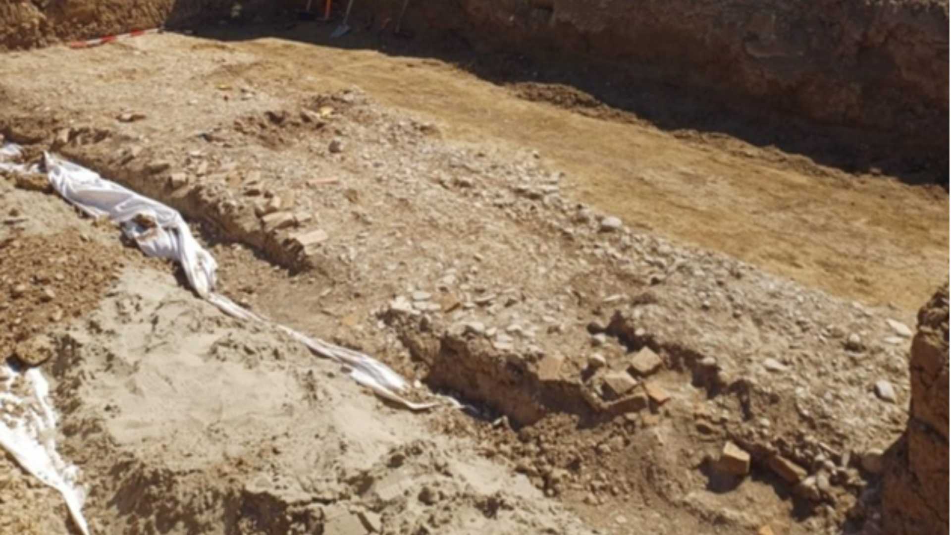 Riaffiora una strada romana, potrebbe essere la Postumia