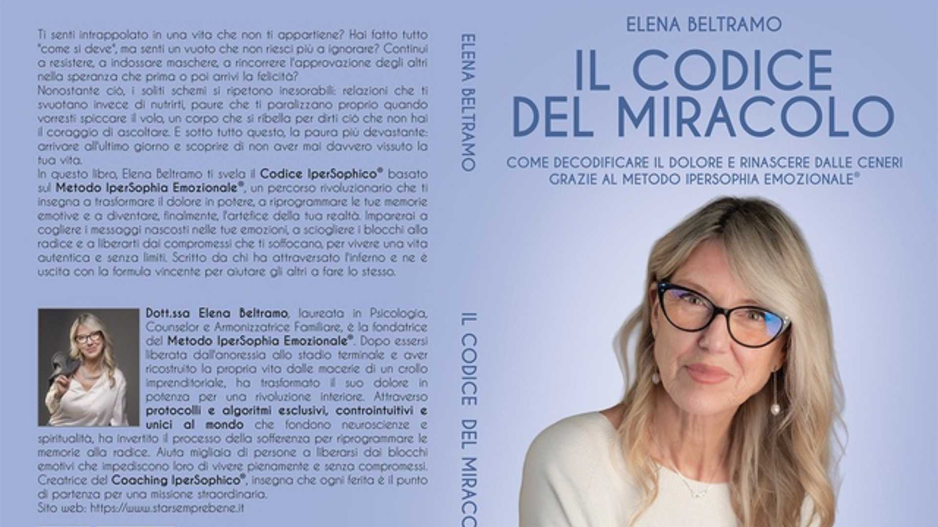 Elena Beltramo lancia il Bestseller “Il Codice Del Miracolo”