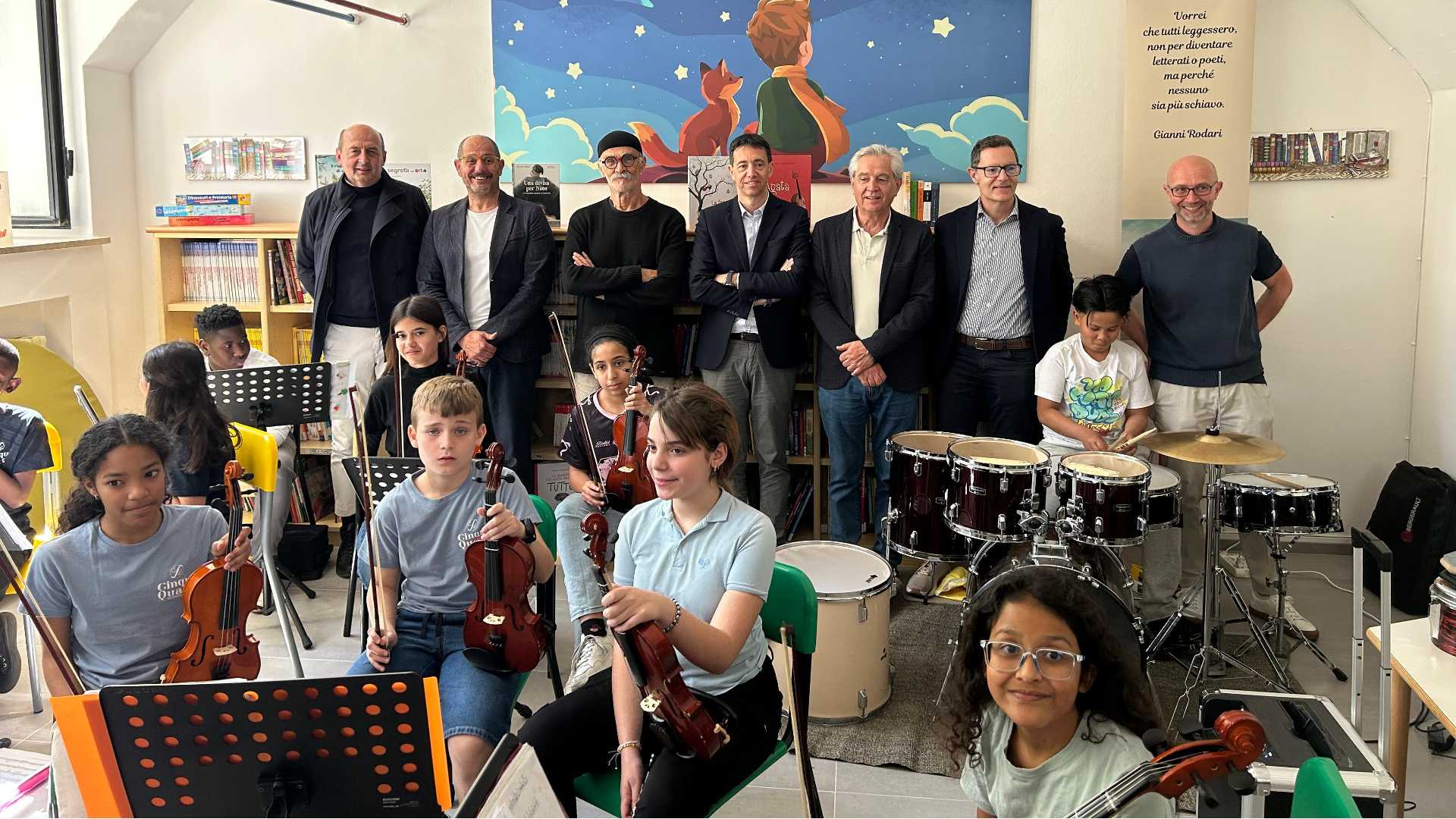 Inaugurata  alla scuola elementare Taverna, dedicata a “mamma Erasmus”