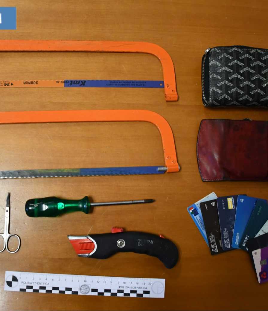 Ricettazione, cacciavite e seghetti: denunciato 37enne