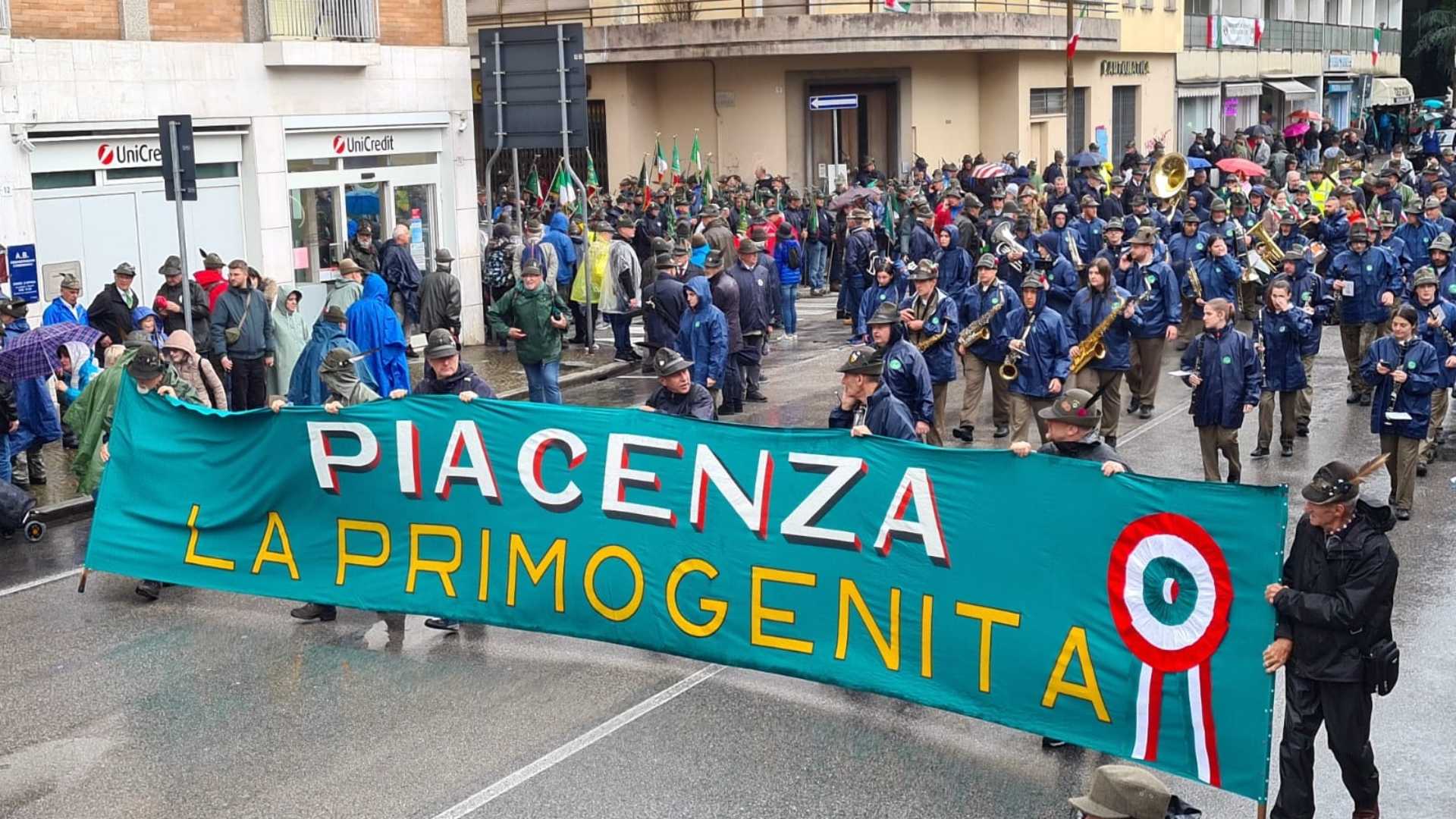 Alpini piacentini a Udine nel 2023