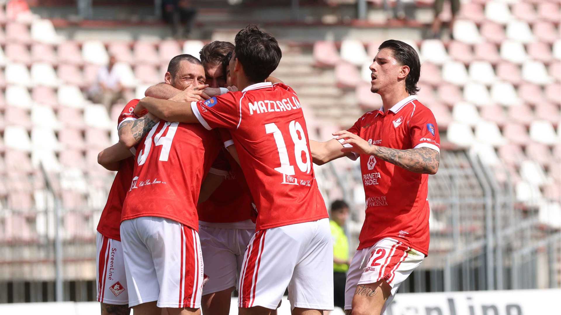 La formazione iniziale del Piacenza a Coriano