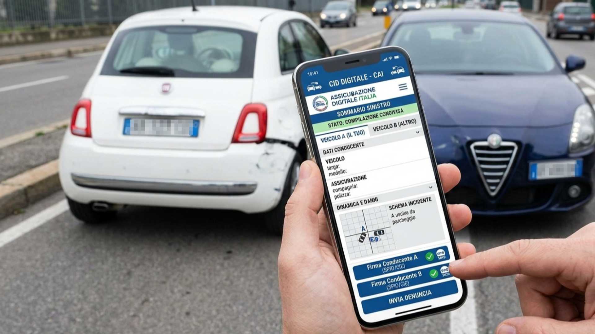 Incidenti stradali, arriva il nuovo Cid digitale
