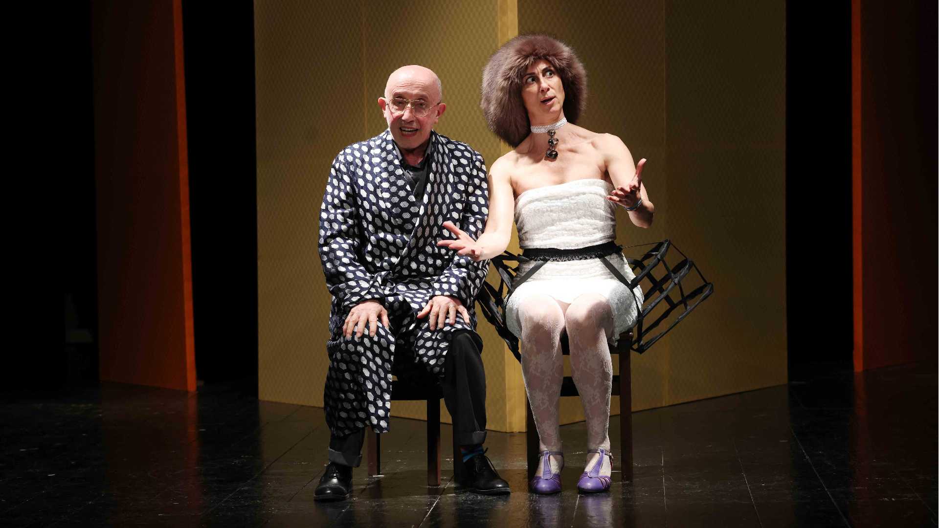 Pantalone (Giuseppe Orsi) e Rosaura (Anna Ventriglia) - © Libertà/Claudio Cavalli