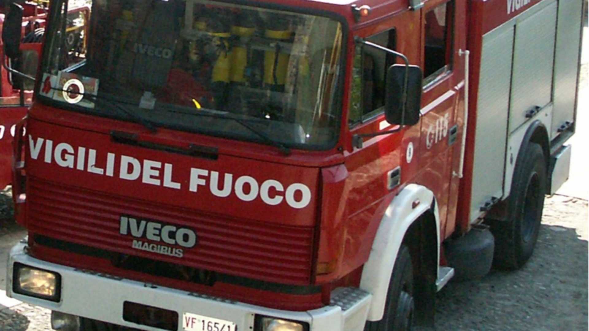 Si è reso necessario l'intervento dei vigili del fuoco