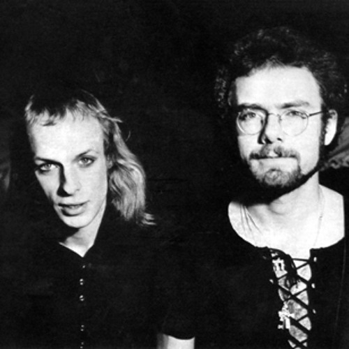 Brian Eno con Robert Fripp
