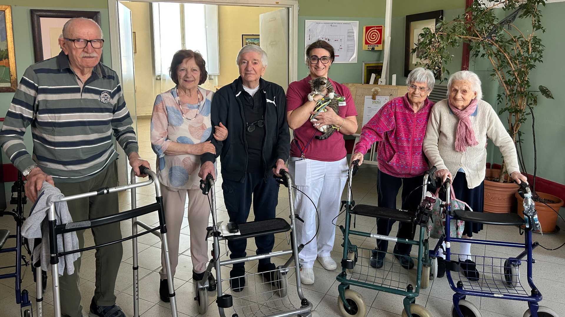 Puntino, il gatto che porta benessere al Vittorio Emanuele