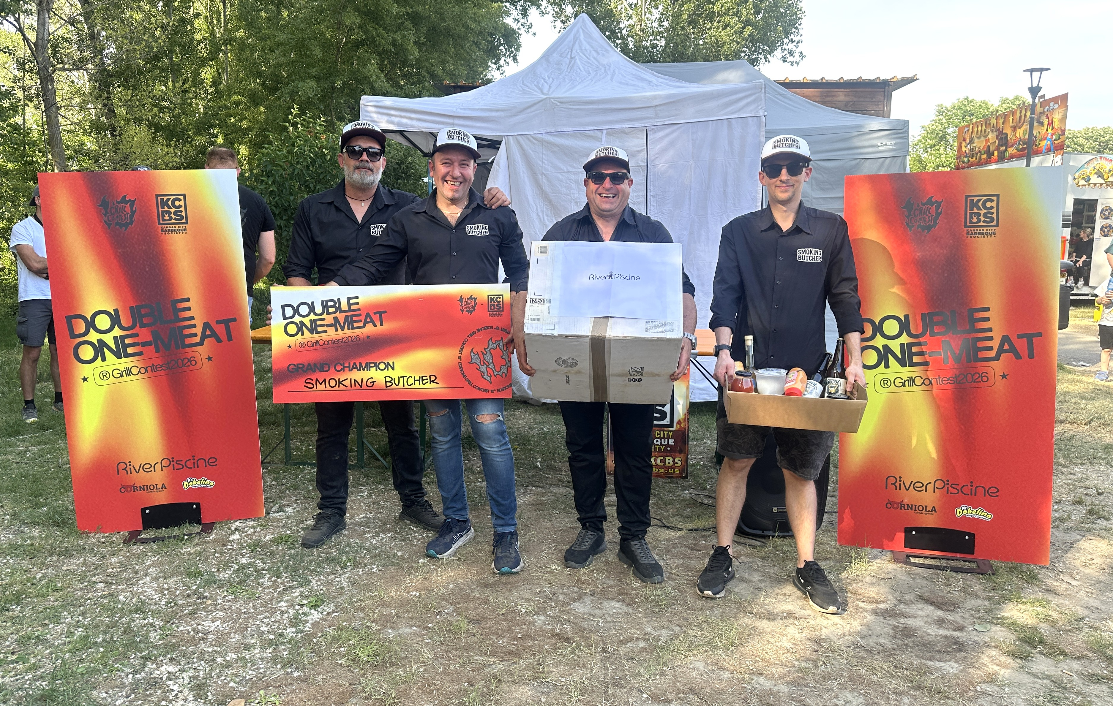 I primi classificati della gara di griglia