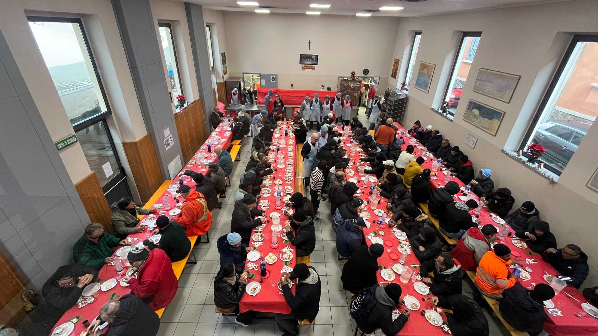 Un pranzo alla Caritas