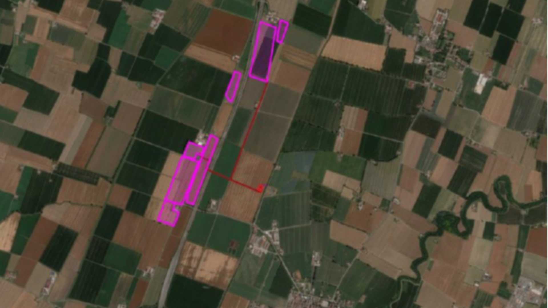 L'area dove sarà realizzato l'impianto fotovoltaico autorizzato dalla Regione Emilia-Romagna in località Morlenzo a Cortemaggiore