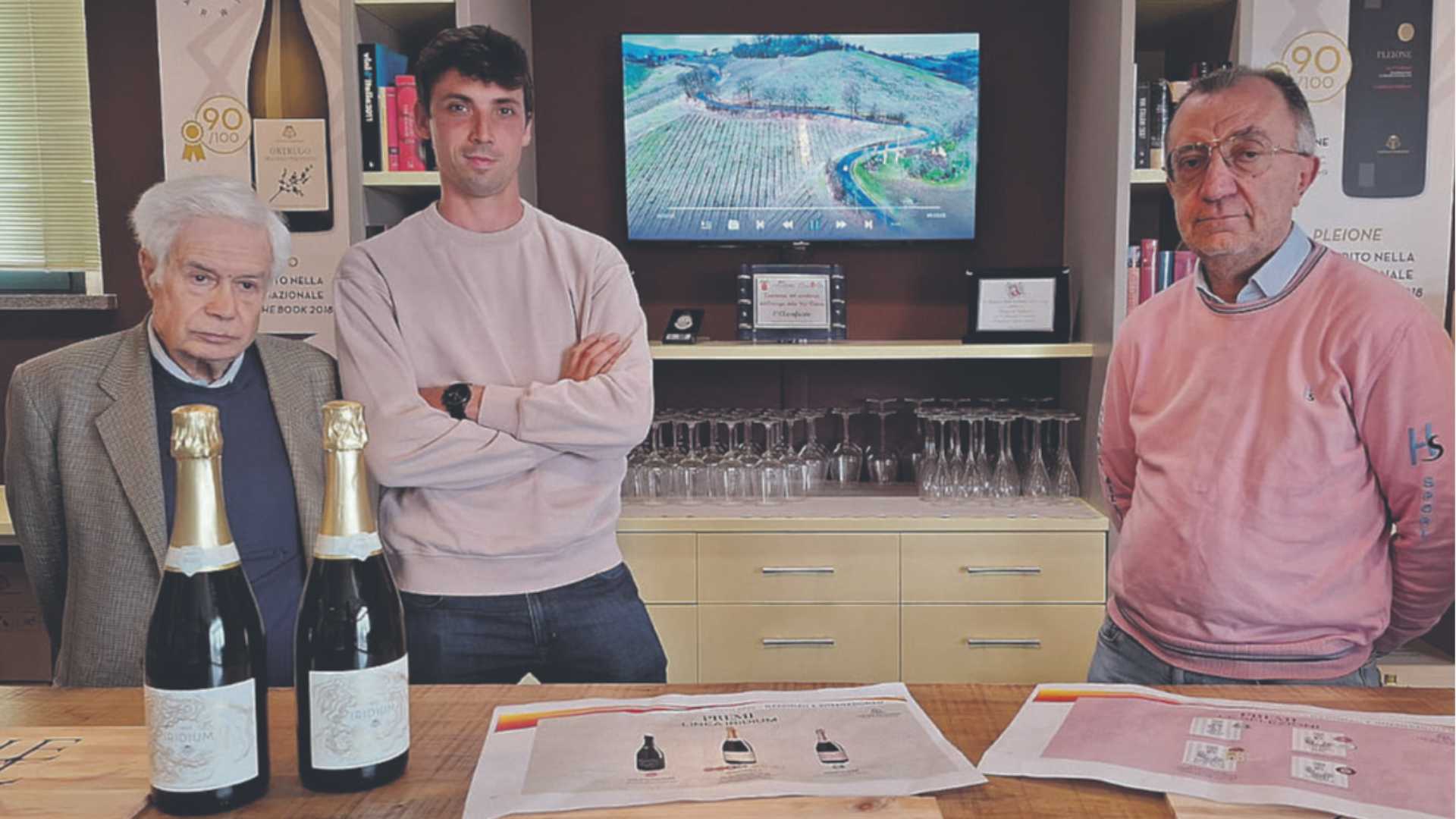 Giuseppe Rossi, commercialista, Alessandro Braghieri, presidente, e Claudio Barocelli, responsabile amministrativo