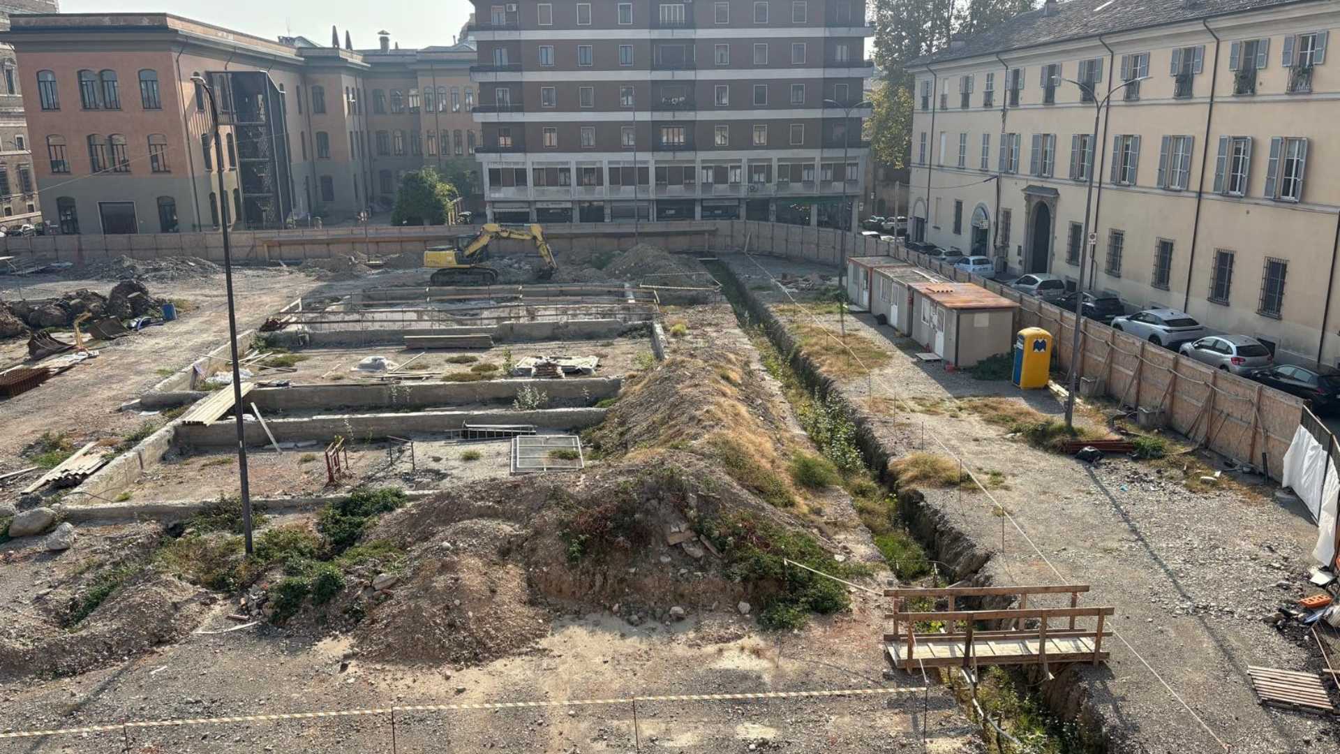 Il cantiere di Piazza Cittadella